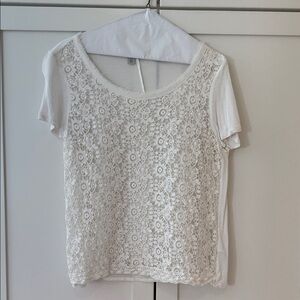 Halogen White Lace Blouse